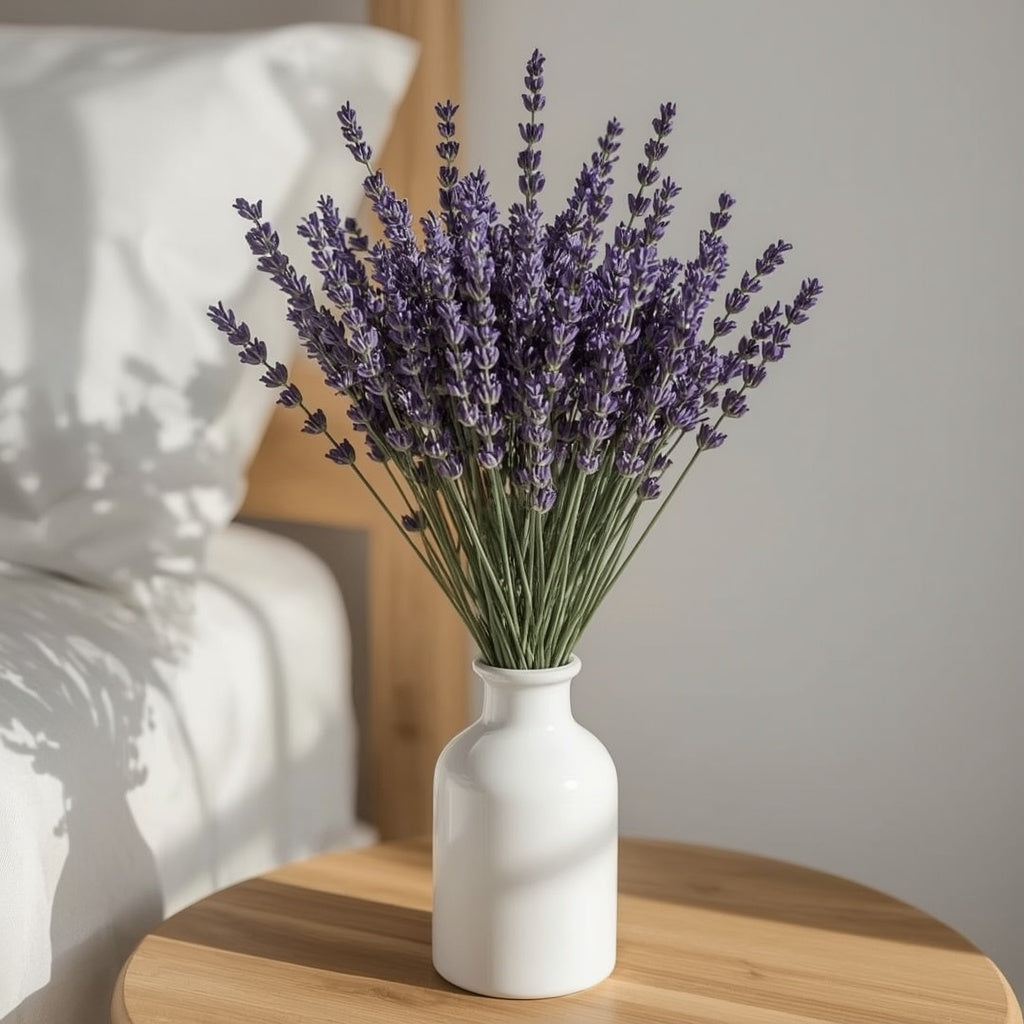 Lavender Field Dried Flower Bouquet – 100% French Lavender, 200 Stems, 45 cm