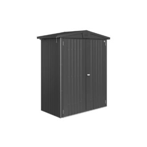 Biohort Europa Size 1 5x3ft Metal Shed (1.72 x 0.84m) - Metallic Dark Grey