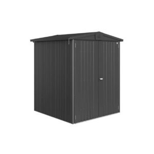 Biohort Europa Size 2 5x5ft Metal Shed (1.72 x 1.56m) - Metallic Dark Grey