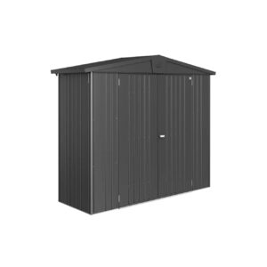 Biohort Europa Size 2A 8x3ft Metal Shed (2.44 x 0.84m) - Metallic Dark Grey
