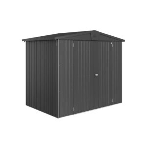 Biohort Europa Size 3 8x5ft Metal Shed (2.44 x 1.56m) - Metallic Dark Grey