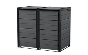 Keter Bin Hideaway 240L Plastic Wheelie Bin Store (4.5 x 2.8ft / 1.38 x 0.84m) - Grey