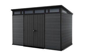 Keter Cortina 11x7ft Plastic Pent Shed (3.42 x 2.18m) - Grey