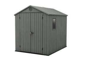 Keter Darwin 6x8ft Plastic Apex Shed (1.90 x 2.44m) - Green