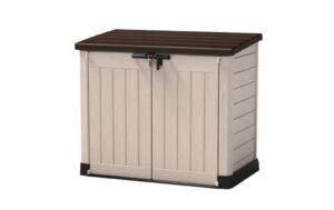Keter Store It Out Max 1200L Plastic Storage Box (4.8 x 2.7ft / 1.46 x 0.82m) - Brown