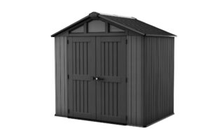 Keter Stronghold 8x6ft Plastic Apex Shed (2.52 x 1.75m) - Grey