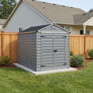Palram - Canopia Skylight 6x10ft Polycarbonate Shed (1.85 x 3.04m) - Dark Grey