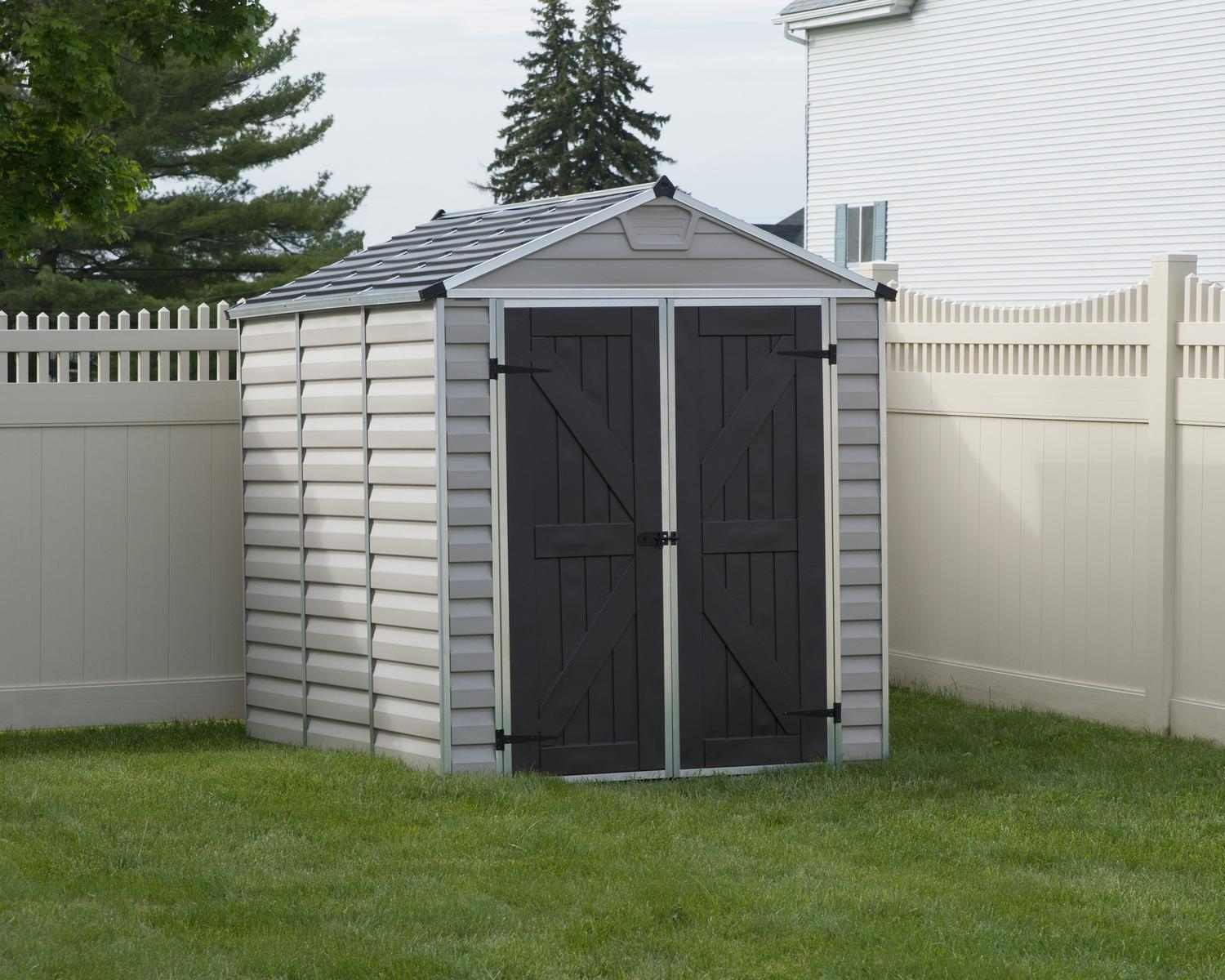 Palram - Canopia Skylight 6x8ft Polycarbonate Shed (1.85 x 2.29m) - Tan