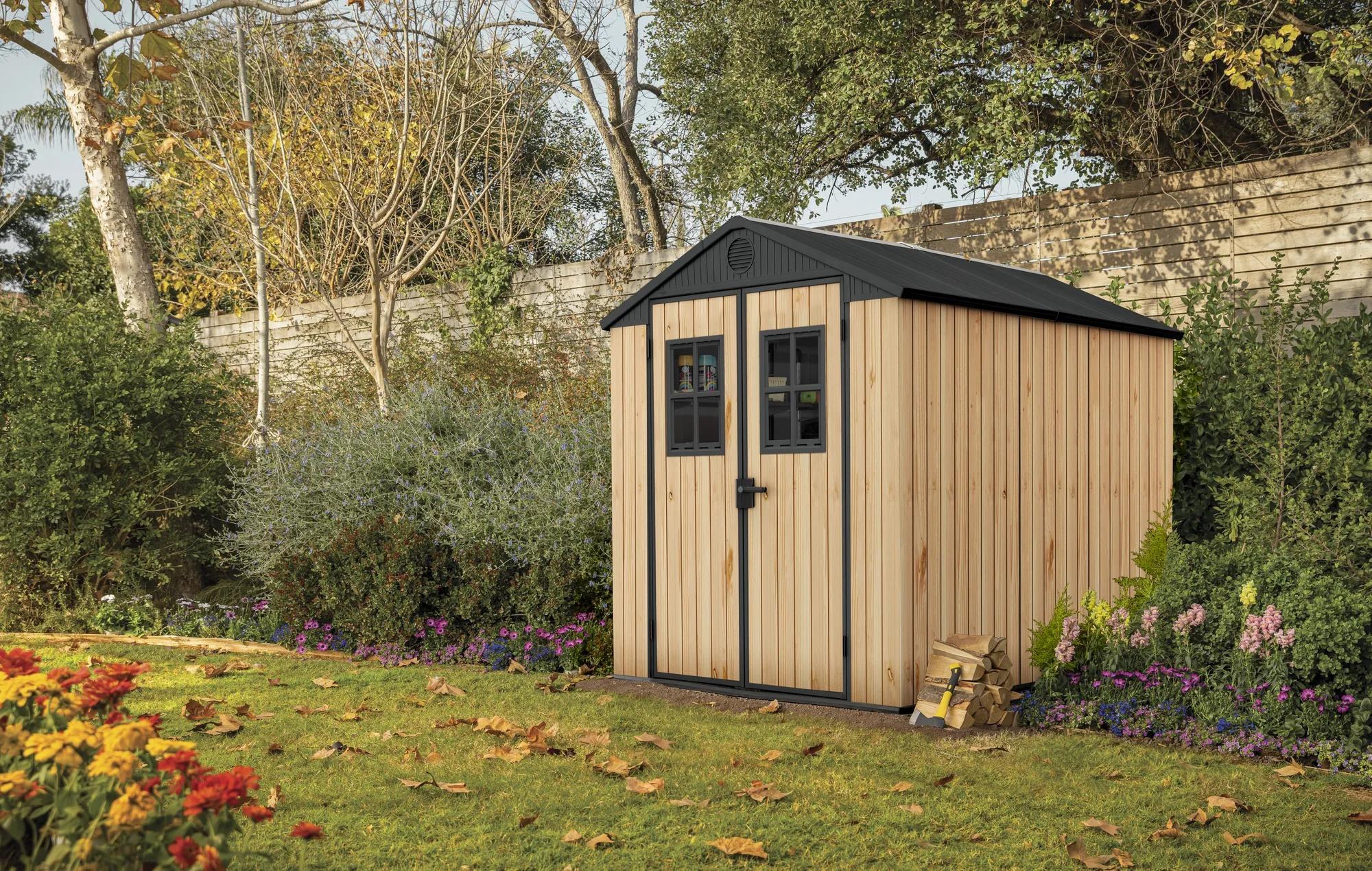 Keter Darwin Carolina 6x8ft Plastic Apex Shed (1.90 x 2.44m)