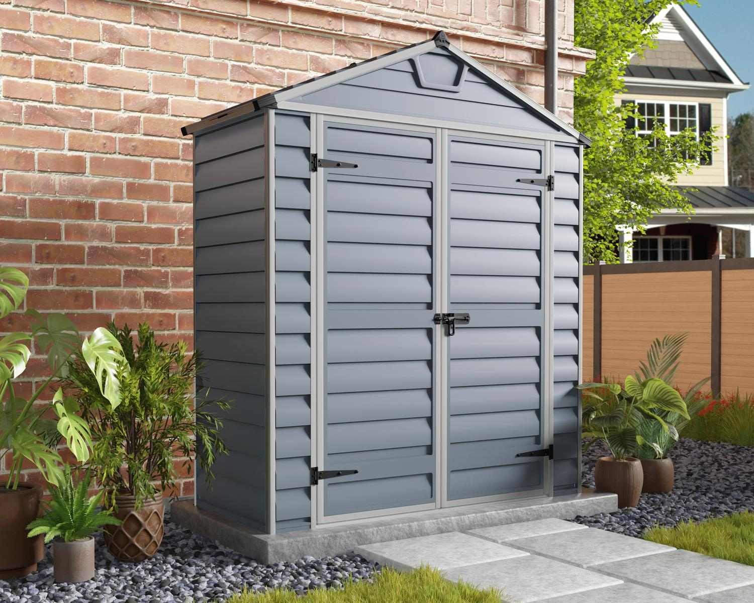 Palram - Canopia Skylight 6x3ft Polycarbonate Shed (1.85 x 0.90m) - Grey