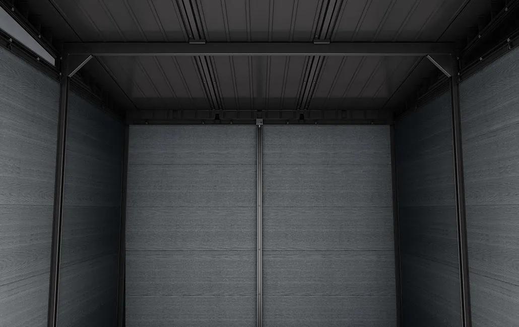 Keter Signature 7x7ft Plastic Pent Shed (2.16 x 2.18m) - Ashwood Brown
